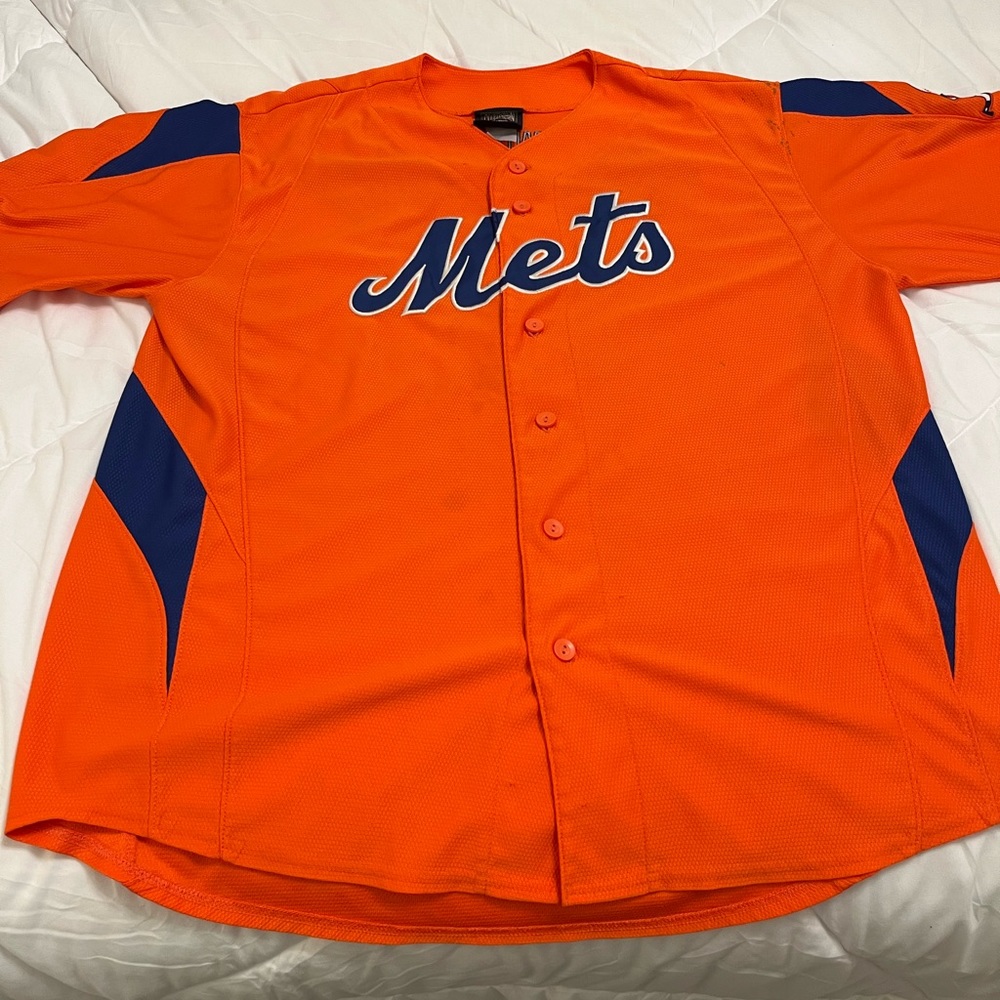 Alternate Orange Cooperstown Collection #18 NY Mets Jersey size XL